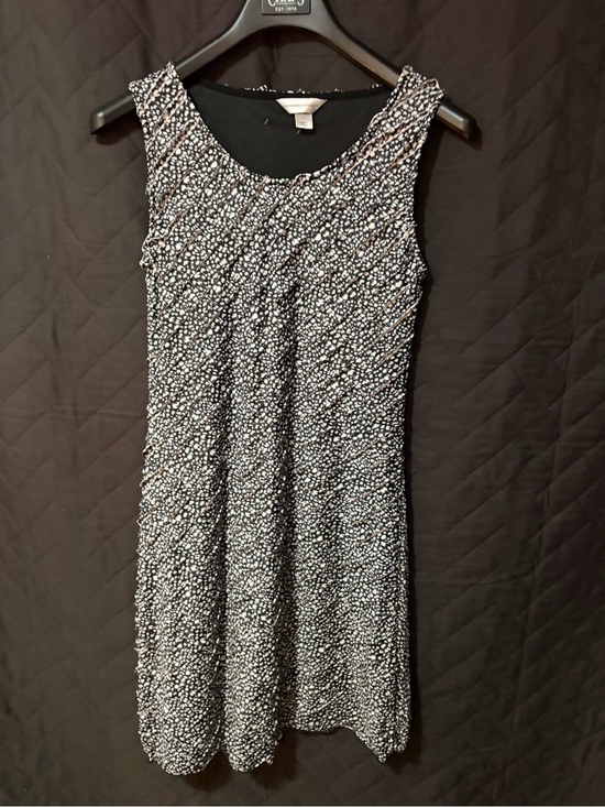 Christopher & Banks Dresses & Skirts - Christopher & Banks Black/White/really light pink Sleeveless Dress #1368
